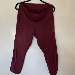 BURGANDY LULULEMON LEGGINGS